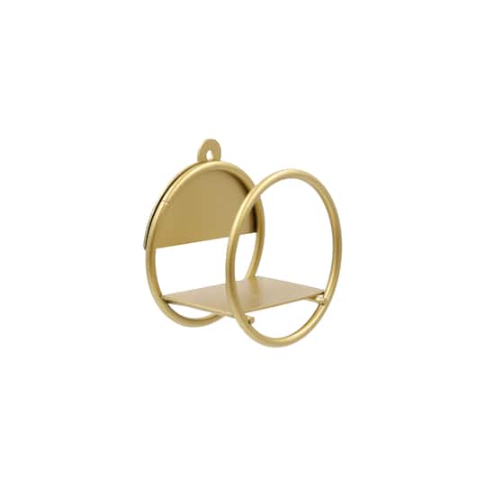 Mini Gold Round Hanging Shelf by Make Market®